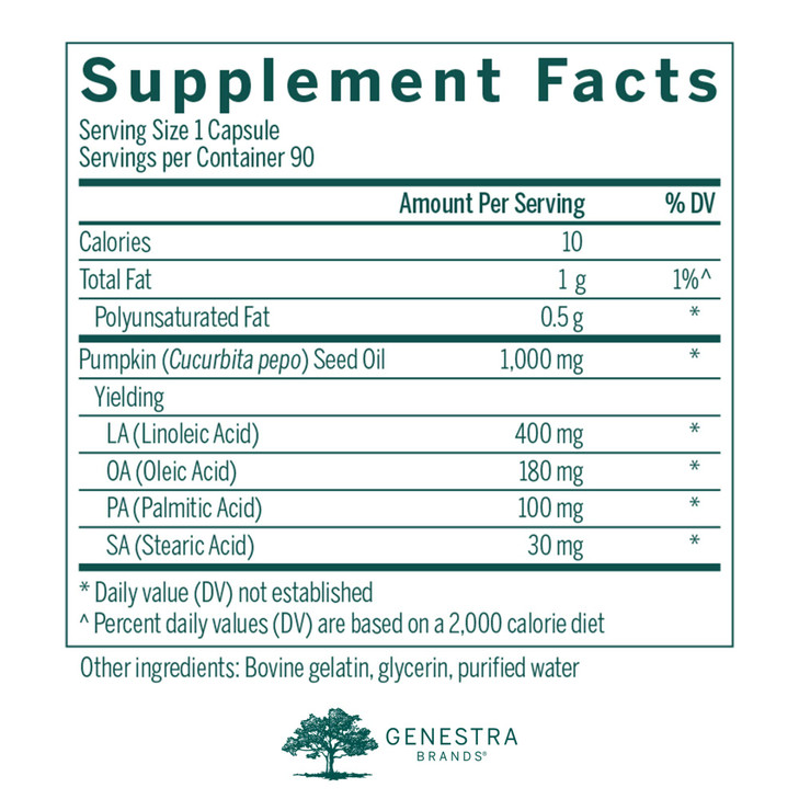 Genestra Brands Pumpkin Capsules | Supports Cell Membranes and Skin Health | 90 Capsules
