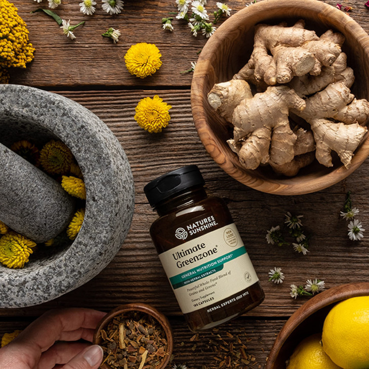 Nature's Sunshine Ultimate Greenzone, 180 Capsules | Supports Immunity, Helps Maintain a Balanced PH Level, and is Full of Nutritional Grains, Herbs,