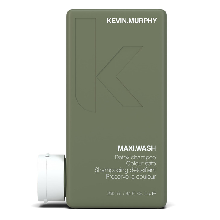 KEVIN.MURPHY MAXI.WASH - Detox Shampoo - Removes Build-Up & Minerals - Colour Safe - Scalp Shampoo - Sulphate Free & Paraben Free - 250 mL / 8.4 fl o