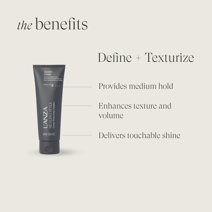 L'ANZA Healing Style Texture Cream with Medium Hold Effect, Nourishes and Refreshes the Hair, Controls Tangling and Protects from Heat and UV Rays (4