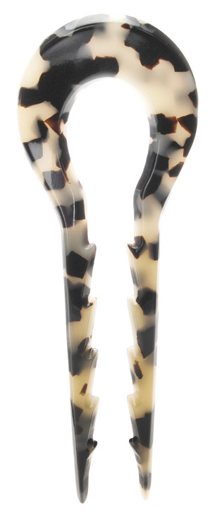 France Luxe Notched Chignon Pin - Ivory Tokyo