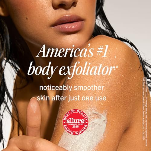 First Aid Beauty - KP Bump Eraser Body Scrub with 10% AHA, Keratosis Pilaris Skin Exfoliater with Glycolic and Lactic acids, Helps Reduce Chicken Ski