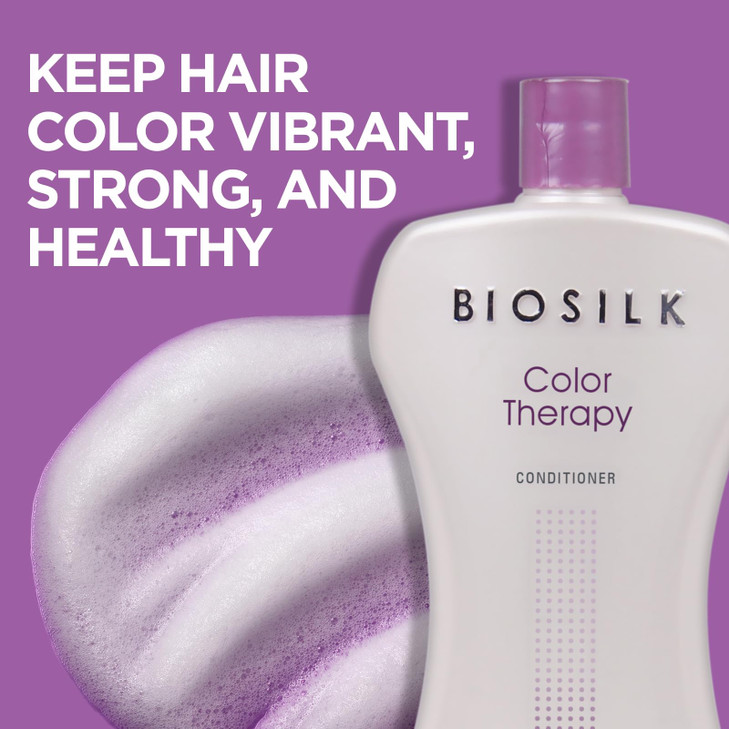 Biosilk Color Therapy Conditioner, Replenishes Moisture While Protecting Color, Enhances Vibrancy & Shine, Sulfate, Paraben, & Cruelty-Free, 34 Oz