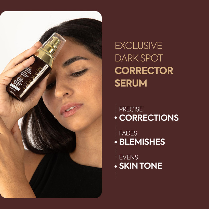 Makari Exclusive dark Spot Corrector Serum 1.7oz  Brightening & Toning Body Serum with Organiclarine  Advanced Active Intense Spot Treatment for Da