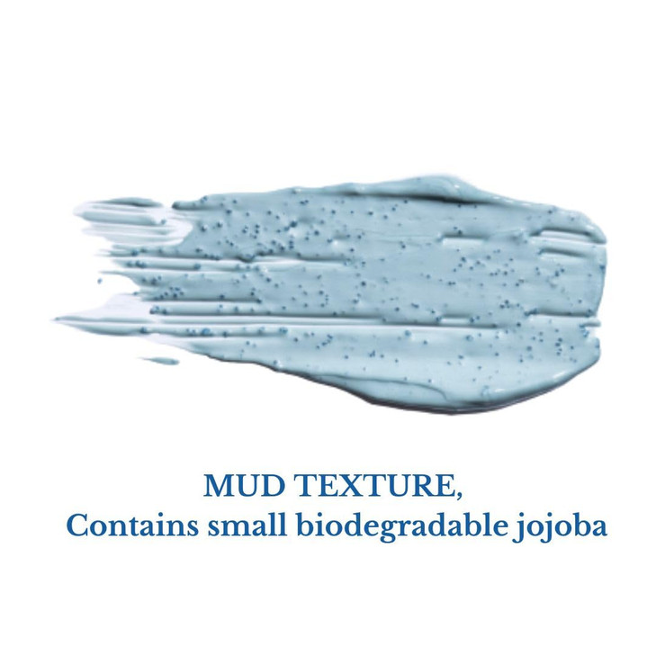 URANG Clarifying Blue Face Mask 3.55 oz | Wash-Off, Clarifying & Exfoliating Blue Clay Face Mask With Jojoba Beads | Reduce Acne, Blackheads & Tighte