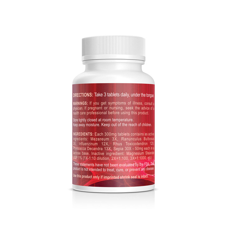 Power Immunity Homeopathic Immune System Booster, Maximum Strength Health Supplement with Pokeweed, Spurge Olive and Bulbous Buttercup, All Natural,