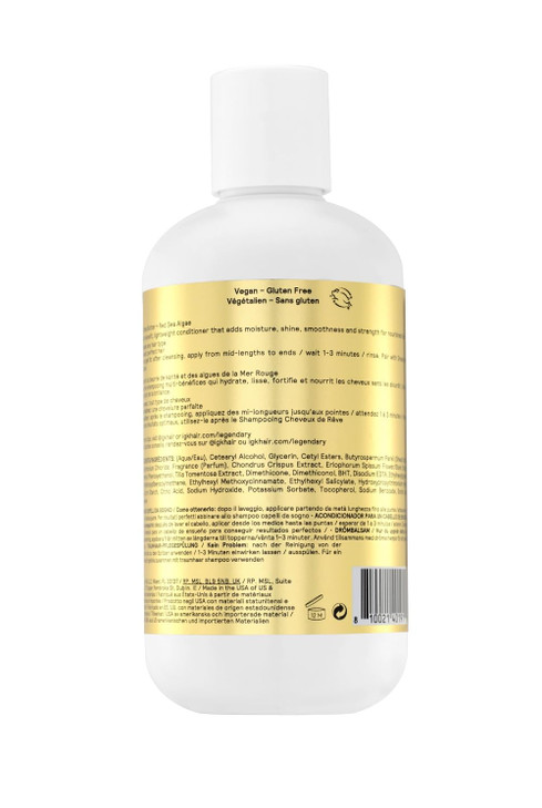 IGK LEGENDARY Dream Hair Conditioner | Healthy + Hydrated + Shine | Vegan + Cruelty Free | 8 Oz