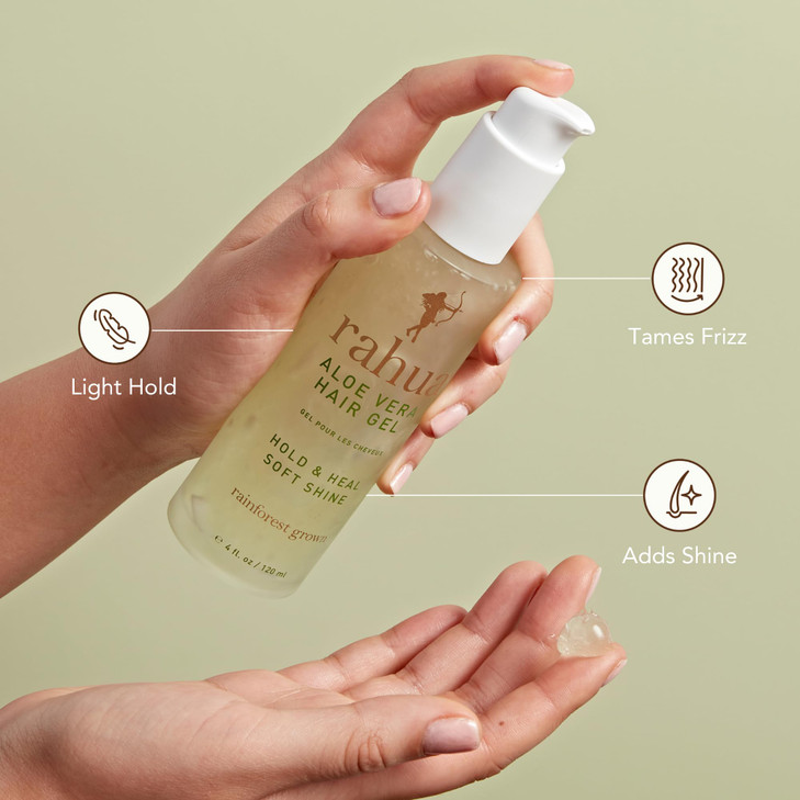 Rahua Aloe Vera Hair Gel, Lightweight Vegan Styling Gel for Frizz Control & Shine, Organic Hydrating Aloe Vera & Botanical Ingredients for Natural Ho