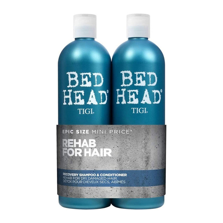 TIGI Bed Head Urban Antidotes Recovery Shampoo and Conditioner Set for Dry, Damaged Hair, 25.36 fl oz, 2 Count