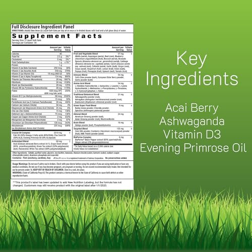 Irwin Naturals Women's Living Green Liquid-Gel Multi - 120 Liquid Softgels - Includes 70 Essential Nutrients, Vitamins & Minerals