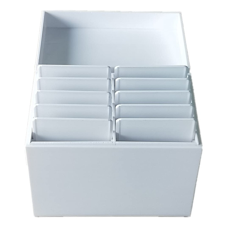 10 Layers Acrylic Eyelash Storage Box,Eyelash Holder Extension Tool,Makeup Organizer False Eyelashes Glue Pallet Holder, Grafting Eye lashes Close-Pa