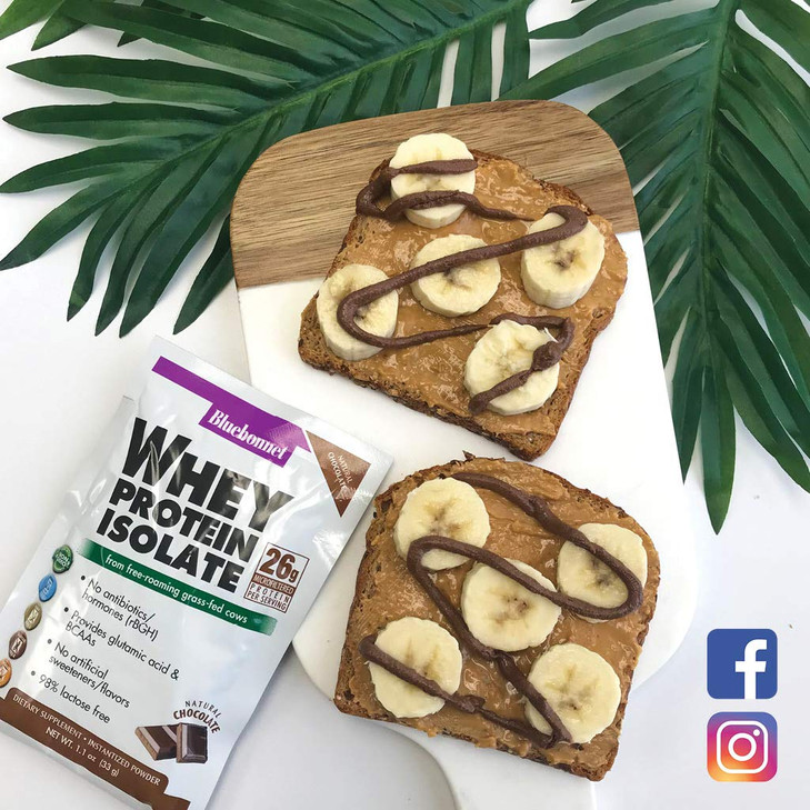 Bluebonnet Grass Fed Whey Protein Isolate 26 g Energy & Workout Recovery BCAA Amino Acids - Gluten-Free, Non-GMO, Soy-Free Vanilla Protein Powder for