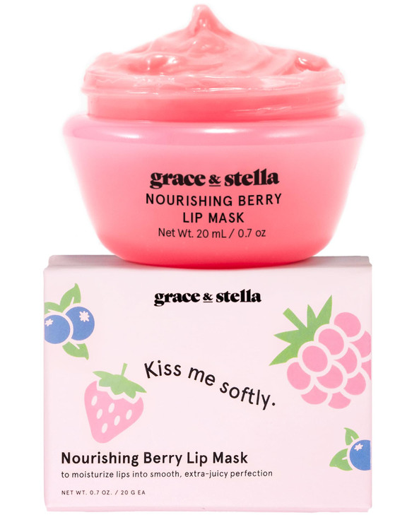 grace & stella Award Winning Lip Butter - Hydrating Lip Balm - Nourishing Lip Mask (1-pack) Travel Essentials, Travel Size Toiletries, Birthday Gifts