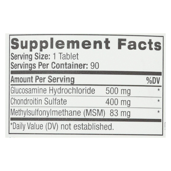 Natrol Glucosamine Chondroitin and MSM - 90 Tablets