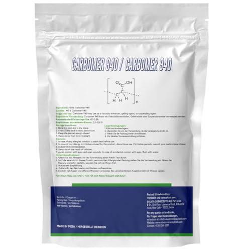 MYOC Carbomer 940 Powder (60 g / 2.1 oz) - Cosmetic Grade Thickening & Gelling Agent for DIY Serums Gels Creams & Lotions