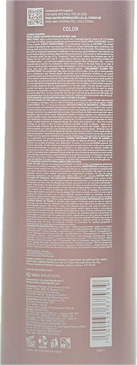 Tec Italy Lumina Shampoo for Blond and Gray Hair 1000ml/33.8oz