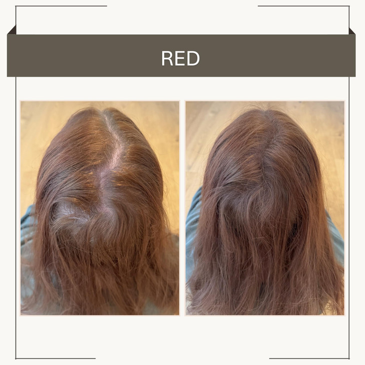 Joan Rivers Great Hair Day Root Touch Up Powder  Fill-in Powder for Thicker, Fuller Looking Hair (Red)