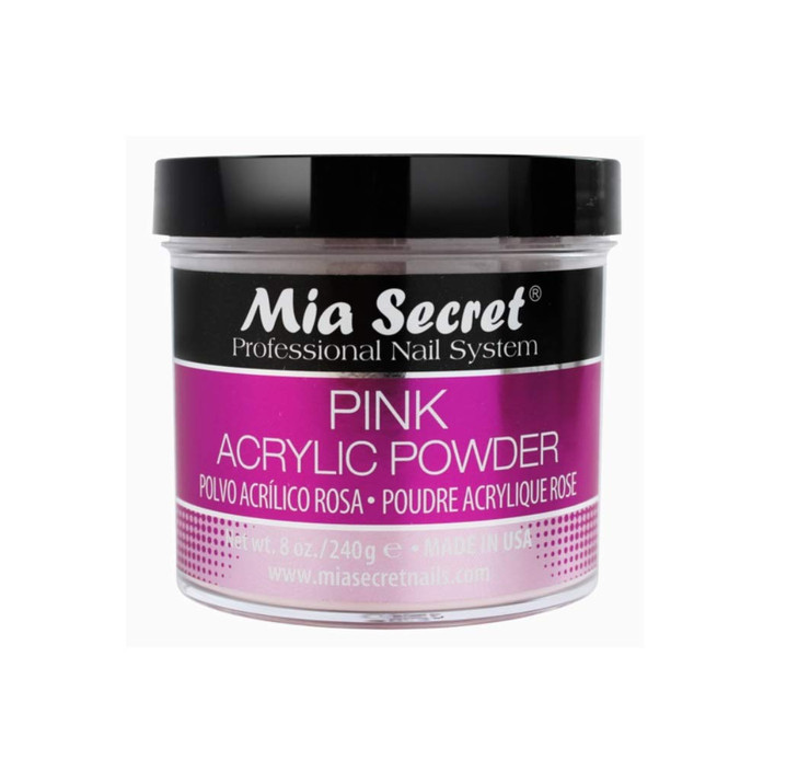 Mia Secret Acrylic Nail Powder Profession?al Nail System 8 oz - Pink Made in USA