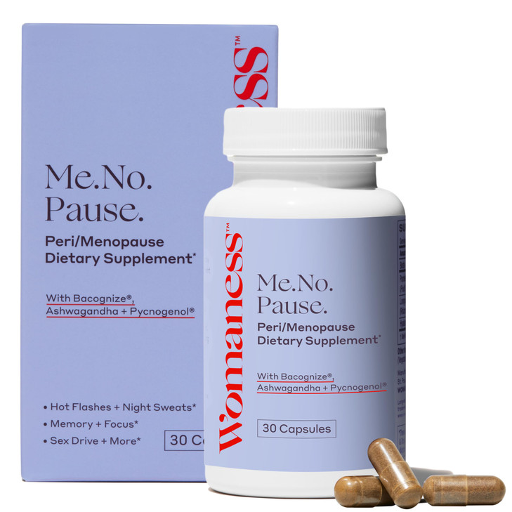 Womaness Menopause Supplements for Women - Hormone Balance for Women Perimenopause and Menopause - Ashwagandha, Pycnogenol and Bacognize for Hot Flas