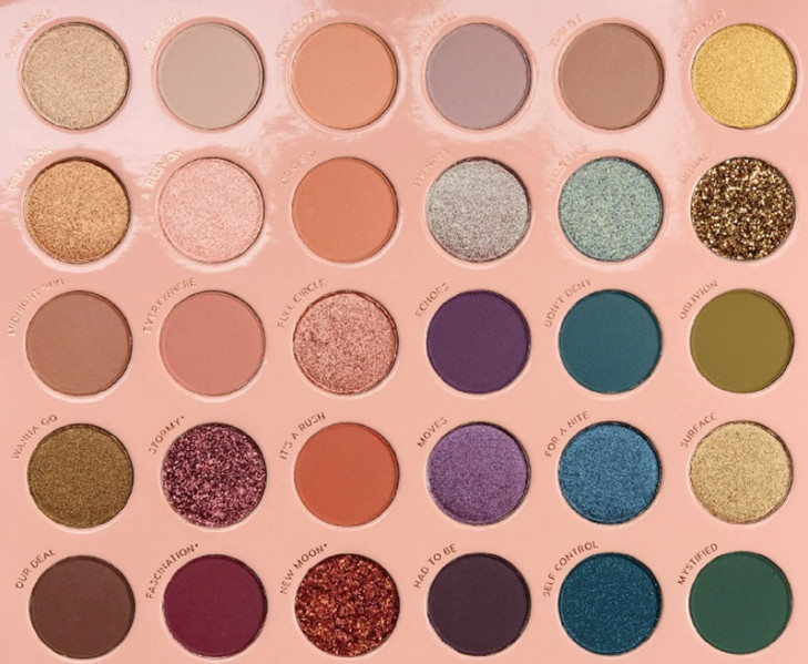 Colourpop ITS A MOOD Eyeshadow Palette Mega Matte Metallic Semi-Sparkle Glitter Cruelty-Free Super-Pigmented Color