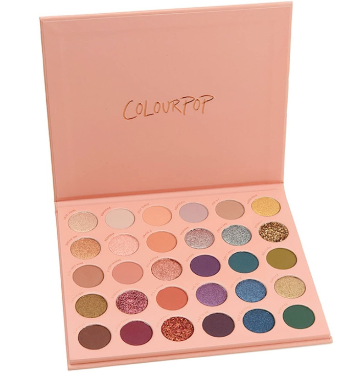 Colourpop ITS A MOOD Eyeshadow Palette Mega Matte Metallic Semi-Sparkle Glitter Cruelty-Free Super-Pigmented Color