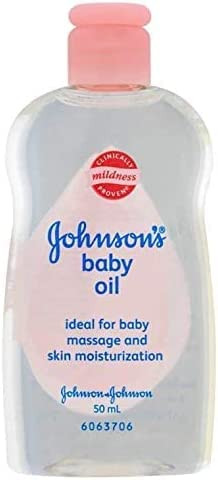 Johnson's Baby Massage Oil, 50 ml / 1.7 FL Oz - 3 Pack