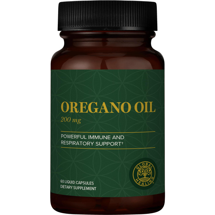 Global Healing Center - Oregano Oil Capsules with Organic Ingredients & Cayenne Pepper Extract, Oregano Capsules for Immune System Support, Respirato