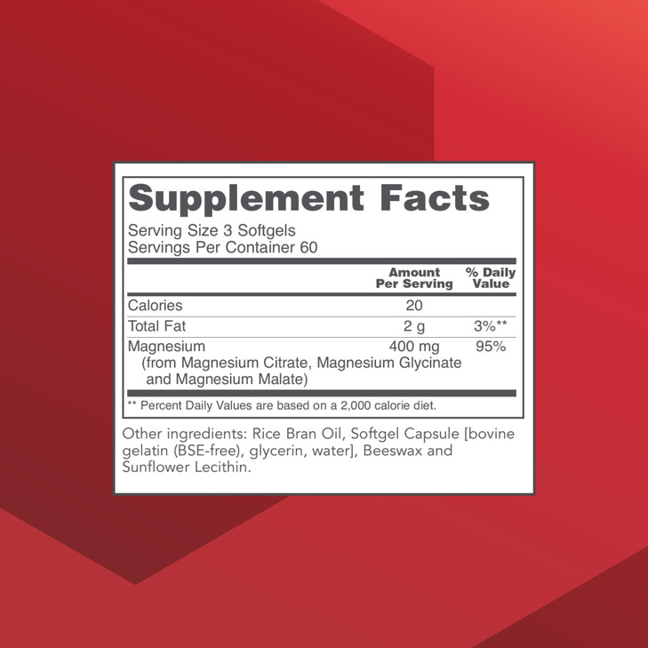 PROTOCOL FOR LIFE BALANCE Magnesium Citrate Plus Glycinate & Malate - Support Heart Health & Bone Formation - Bioavailable Dietary Supplement - Halal