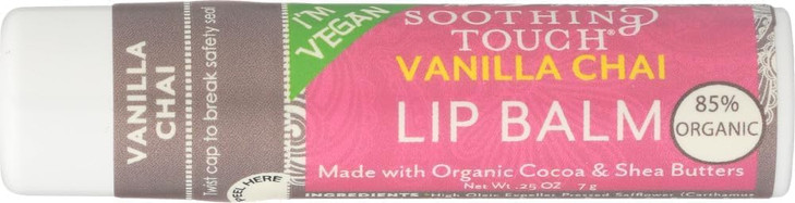 Soothing Touch Lip Balm - Vegan Vanilla Chai - Case of 12-0.25 oz
