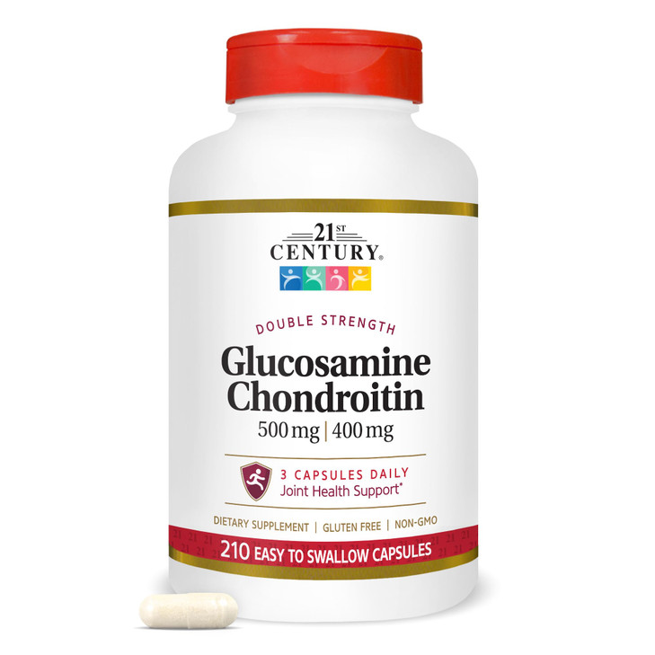 21st Century Glucosamine Chondroitin 500/400mg - Double Strength, cp 210 Count