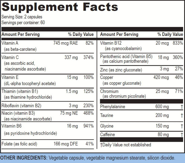 Life Enhancement Blast Caps, 60 Capsules - Energy and Focus Supplement - Nootropics Brain Support Supplement with B12, Niacin, Caffeine, Taurine, Phe