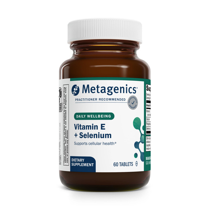 Metagenics E-400 Selenium Supplement - Vitamin E & Selenium Antioxidant Formula with Calcium & Phosphorus - Supports Immune, Skin, Eye & Cellular Hea