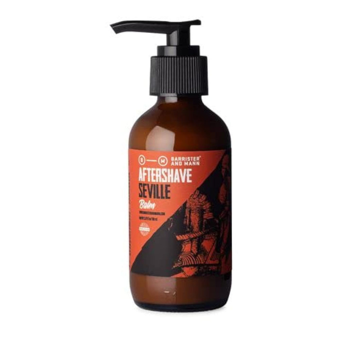 Barrister and Mann After Shave Balm for Men | Premium Post Shave Face Moisturizer Soothes for Shaving Irritation, Razor Burn Jojoba Oil Notes of Lemo