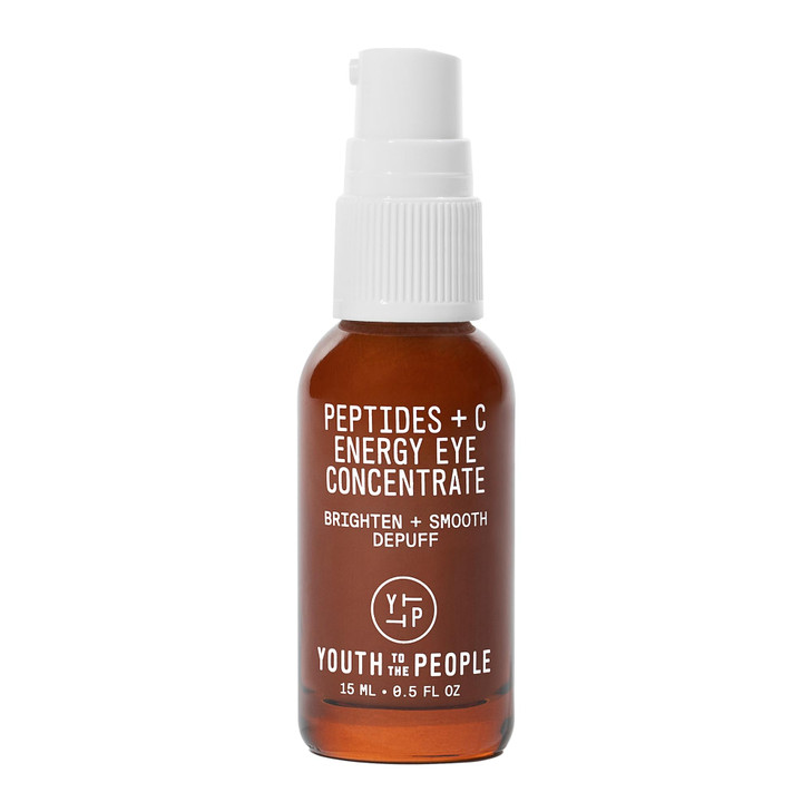 Youth To The People Peptides + Vitamin C Eye Concentrate - Vitamin C Eye Serum with Caffeine + Antioxidants, Visibly Brightens Dark Circles, Reduce U