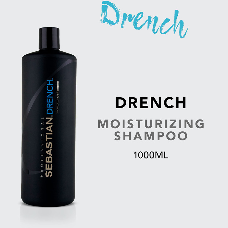 Sebastian Professional Drench Shampoo | Deep Moisturizing for Chemically Treated Hair | 33.8 fl oz