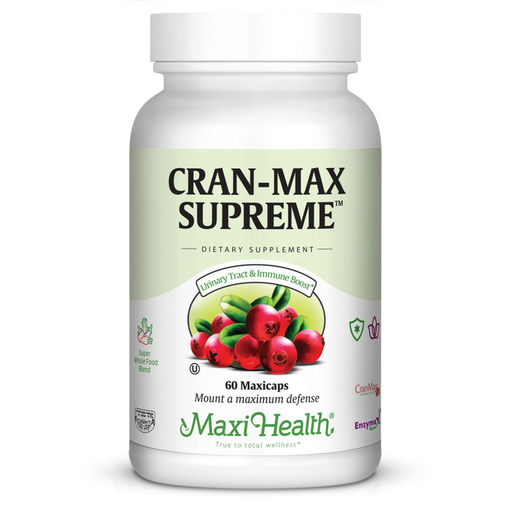 Maxi Health Cranberry Supplement for Urinary Tract & Immune Boost  Cranberry Pills for Women and Men with MSM & Oregano  60 Capsules