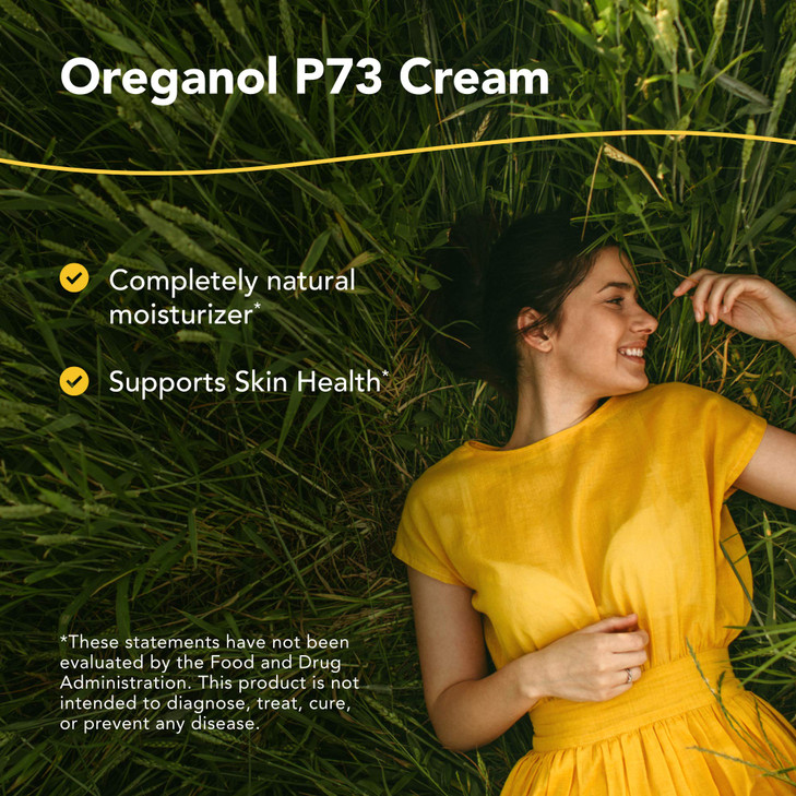 NORTH AMERICAN HERB & SPICE Oreganol P73 Cream - 2 oz. - Potent, Natural Moisturizer - Oreganol P73 Oregano Oil, Honey, Propolis, Royal Jelly, Oil of
