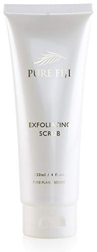 Pure Fiji Exfoliating Scrub - Facial and Body Scrub with Vitamin E, Coconut Oil Exfoliating Body Scrub for Women and Men, 4 Ounce
