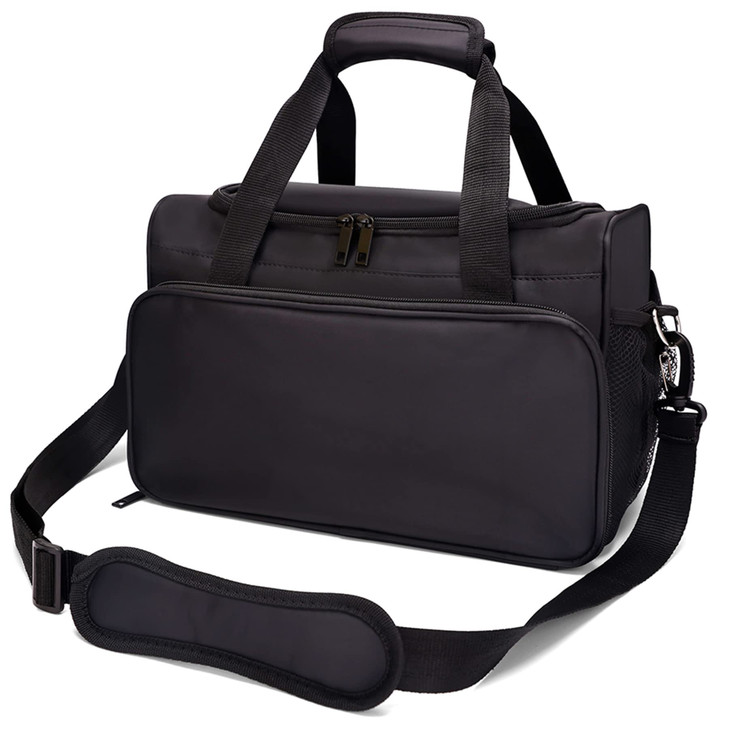 Barber Hairdressing Bag, for Solon Tools Bag Makeup Cosmetics Portable Handbag, Hair Stylist and Beauty Artist Travel Large Storage Bag(Black)