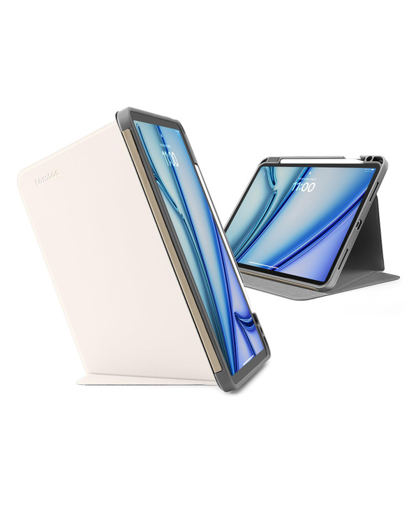 tomtoc Vertical Case for 2025 11 Inch iPad Air M3/M2 2024, Protective iPad Case with iPad Pencil Holder, Magnetic Kickstand for 3 Use Modes