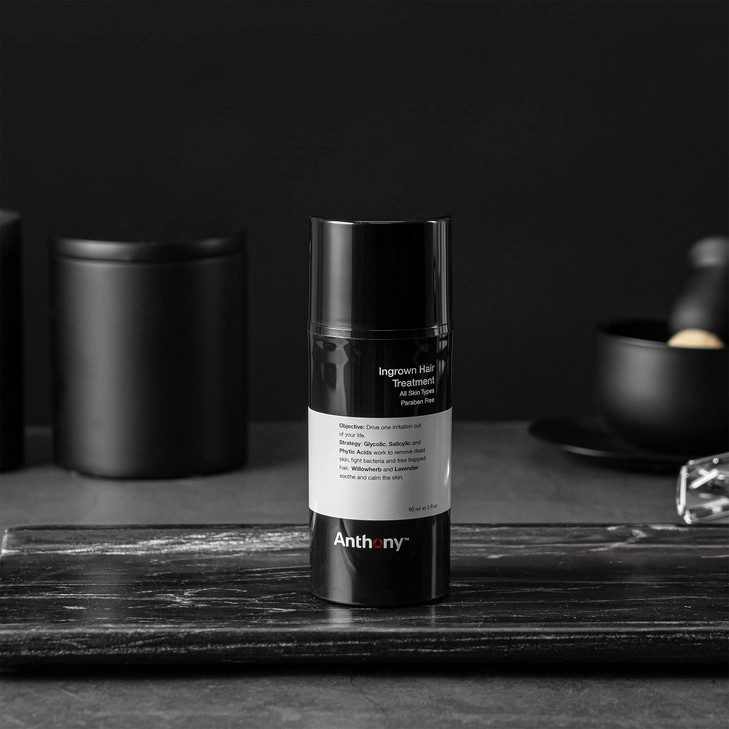 Anthony Ingrown Hair Treatment for Men Gel Solution to Calm Down Razor Burn  Scar and Redness Eliminator, Bump Removal  3 Fl. Oz