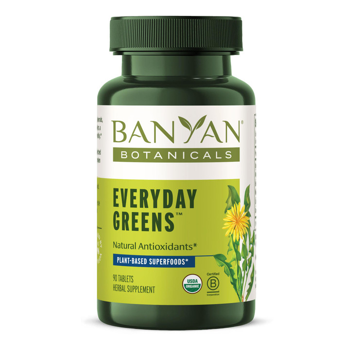 Banyan Botanicals Everyday Greens  Organic Superfood Tablets  Natural Source of Vitamins, Minerals & Antioxidants  Supports Optimal Energy & Healt