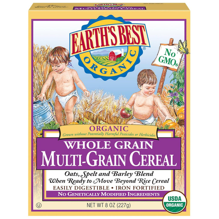 Earth's Best Organic Infant Cereal, Whole Multi-Grain Cereal, 8 Oz
