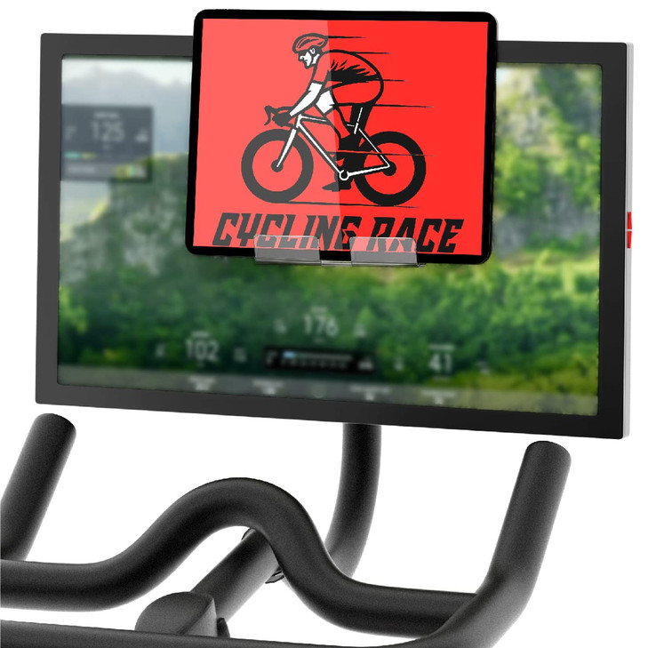 Doubleplus Tablet Holder Compatible with Peloton Bike & Plus & Tread & Row, Holder for iPad, Tablet Stand Compatible with Myx Fitness Bike, Mount for