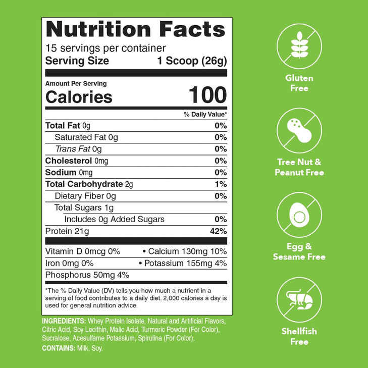 Unjury Whey Protein Powder | Chocolate Protein Powder | 21g 100% Whey Isolate Protein Powder | Low Carb and Lactose Free | Gluten Free Whey Protein I