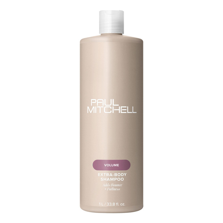 Paul Mitchell Extra-Body Shampoo, Adds Bounce + Fullness, For Fine Hair, 33.8 fl oz