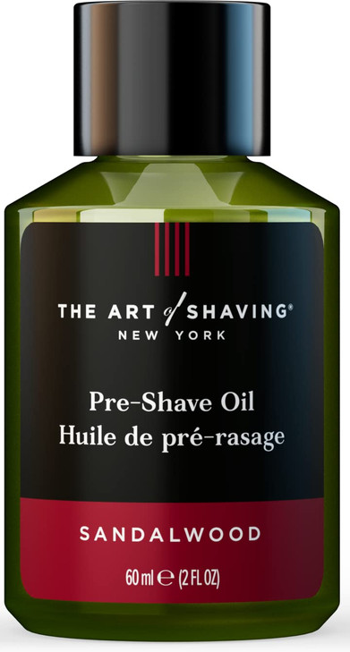 The Art of Shaving Pre Shave Beard Oil for Men, Protects Against Irritation and Razor Burn, Clinically Tested for Sensitive Skin, Sandalwood, 2 Fl Oz