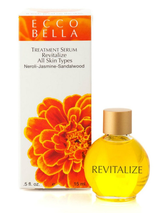 Ecco Bella Treatment Serum Revitalize - Perfect for Face, on Hair & Scalp, or as a Fine Perfume on your Neck & Wrists - Recommended for Sensitive, Ro