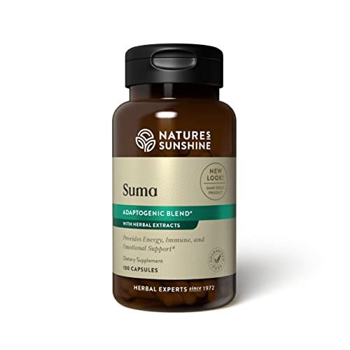 Nature's Sunshine Suma Combination, 100 Capsules | Increases Energy and Supports the Immune System with Six Powerful Adaptogenic Herbs