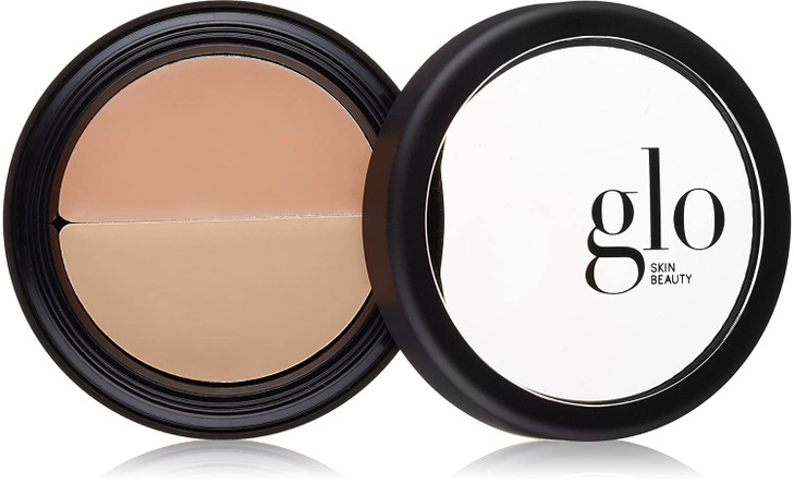 Glo Skin Beauty Under Eye Concealer Makeup with Duo Shades for Custom Blending - Corrects & Conceals Dark Circles & Redness - Buildable Longwearing C